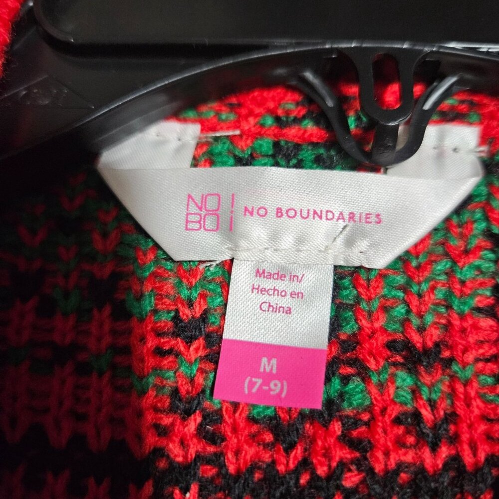 Y2K inspired Santa's besties ugly tight knit Christmas core party plaid sweater - Picture 7 of 7